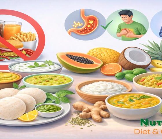 Best Indian Diet for Acidity and Gas Problems